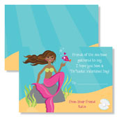Noteworthy Collections - Valentine's Day Cards (Valentine Mermaid African American) (IDV-1699)